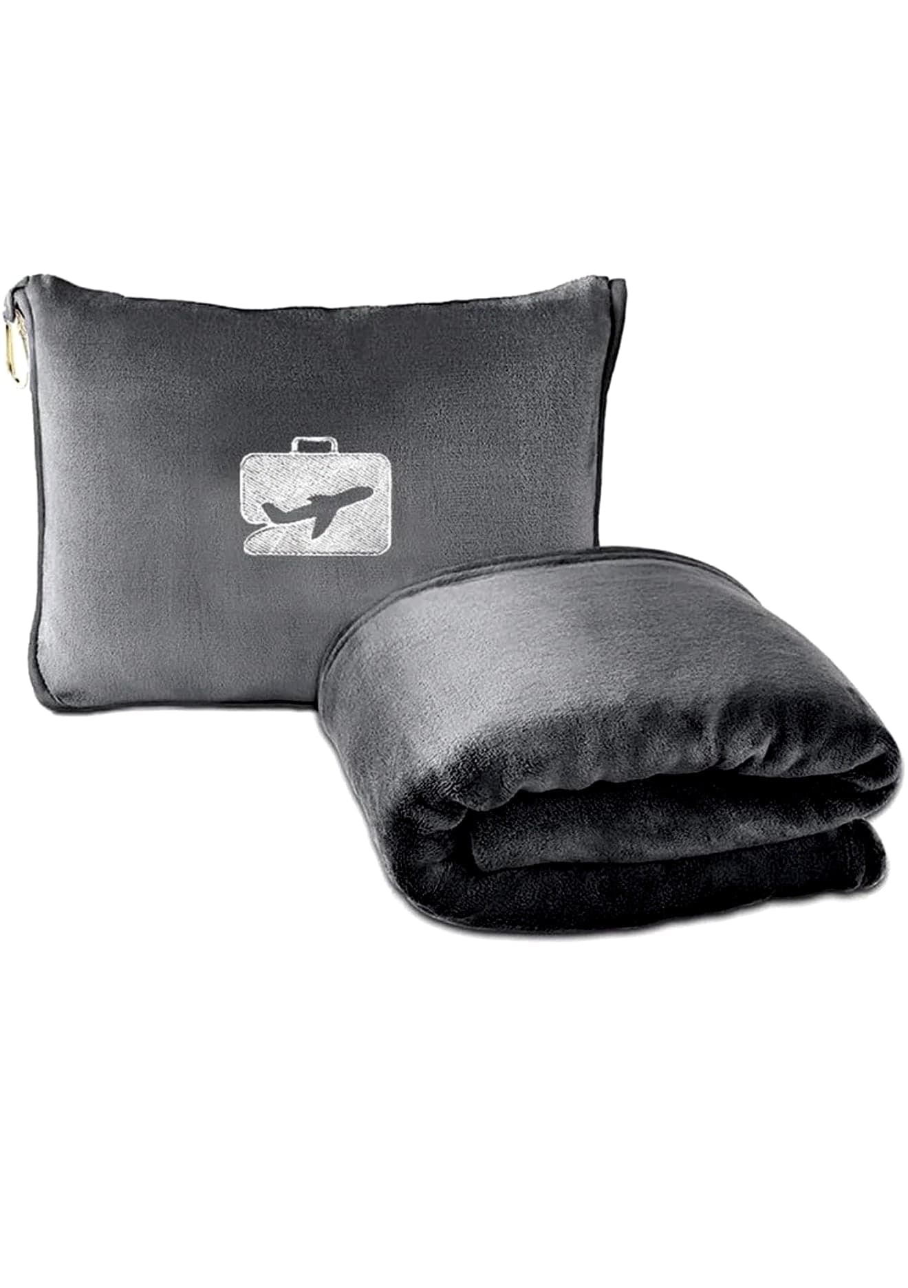 2 in 1 Travel Blanket and Pillow, Soft Blanket and Travel Pillow for Airplane